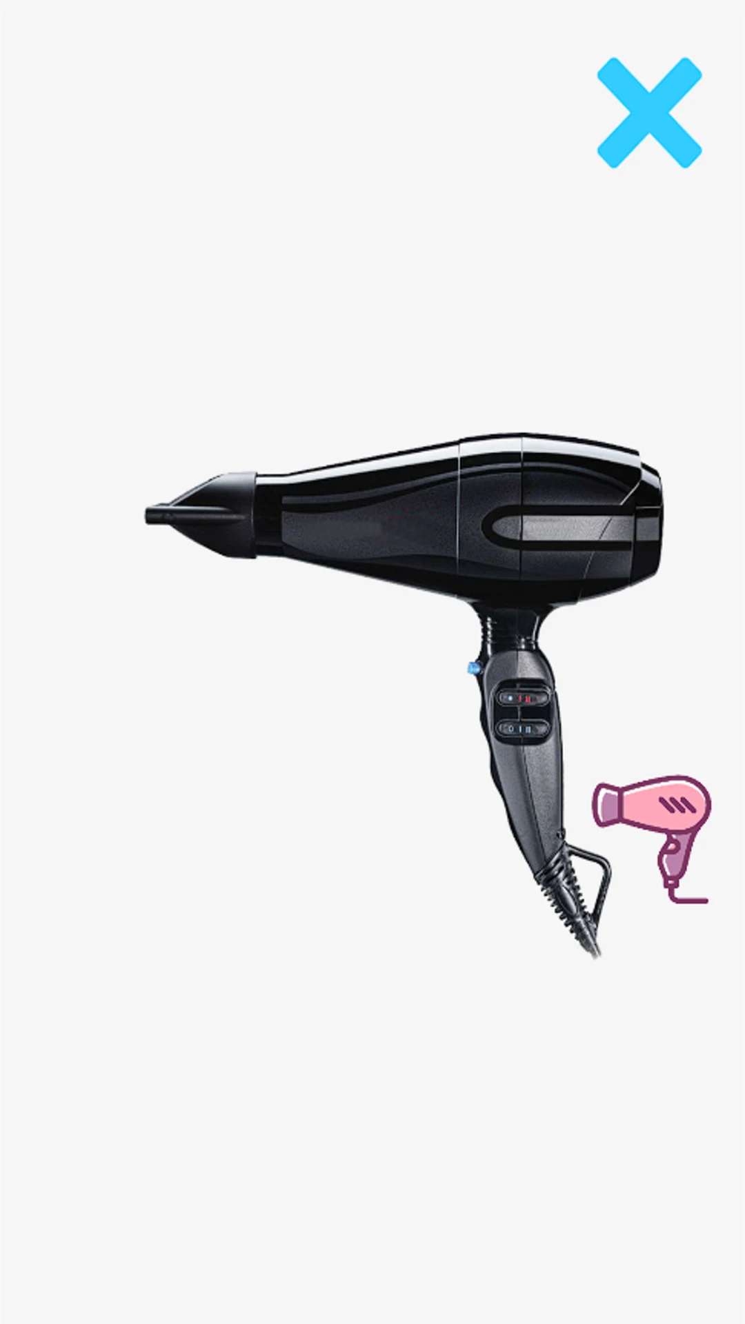 Hair dryer screenshot