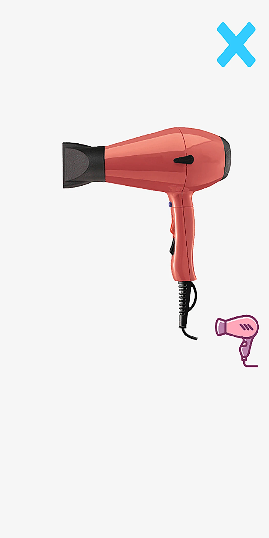 Hair dryer screenshot