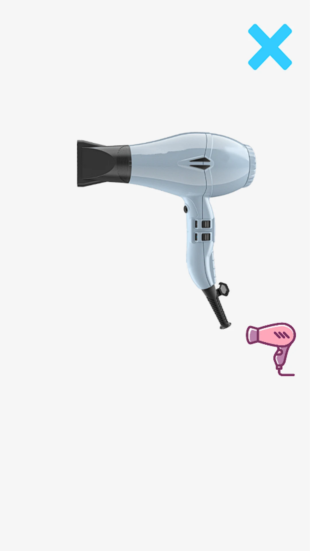 Hair dryer screenshot